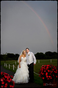 John and Evie's Wedding, The rainbow.