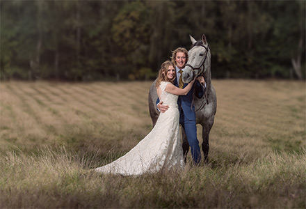 Daniel and Cheryl with their Horse